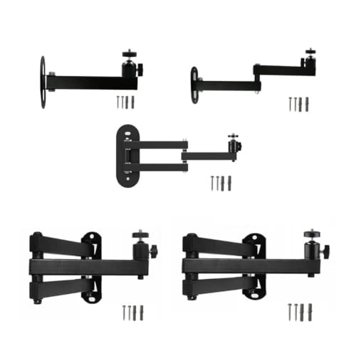 Soporte plegable para proyector de 60cm con brazo triple y tornillo de un cuarto para pared 4