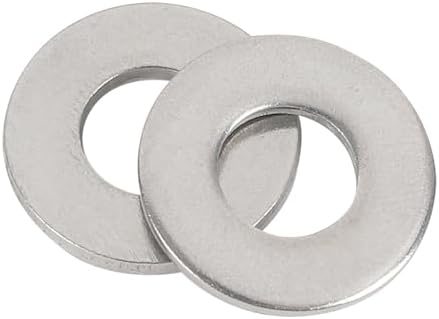 3/8" x 7/8" Stainless Flat Washer,0.4" ID x 0.866" OD x 0.078" Thick 50Pcs