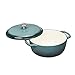 AmazonBasics Enameled Cast Iron Dutch Oven - 6-Quart, Grey