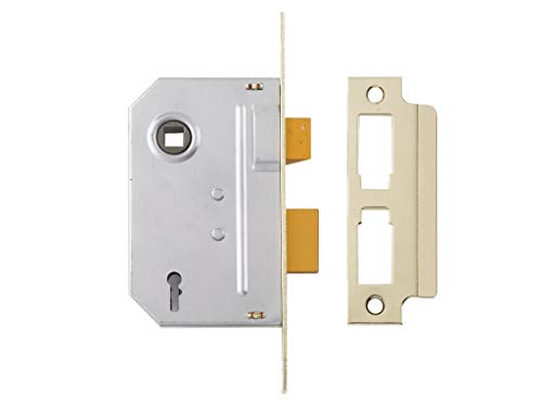 Yale Locks PM320PB30 3 Lever Mortice Sash Lock 80mm 3-inch - Polished Brass Finish