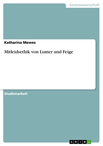 Mitleidsethik von Lumer und Feige (German Edition)