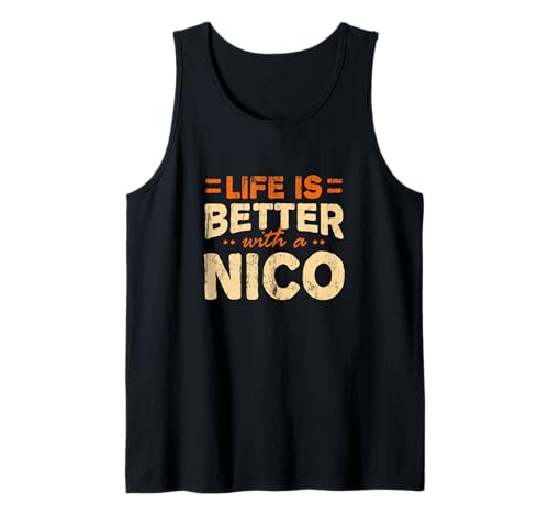 Life is Better with a Nico Surnom personnalisé Débardeur