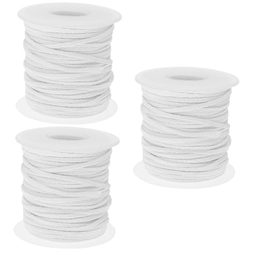 3 rollos de mechas de algodón preenceradas para velas