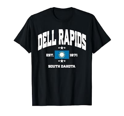 Dell Rapids South Dakota SD Retro Throwback Souvenir T-Shirt