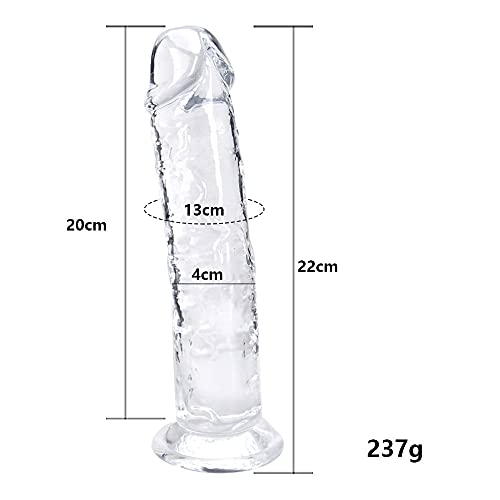 22cm Saugnapf Realistischer Anal Dildo, Analdilos Herren, Masturbator Analdildo G-Punkt Klitoris Vaginal Stimulator Sex Spielzeug für Die Frau