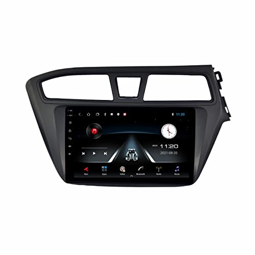 Image of 9 Inch Android Car Stereo for Hyundai i20 Elite (2014-2017) | 2GB+32GB | WiFi GPS Bluetooth | Full HD Display | Steering Control | Frame & Reverse Camera Included | Gorilla Glass Head