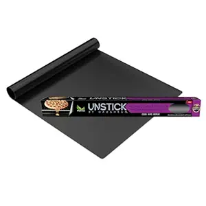 UNSTICK Non-Stick Oven Protector Mat - Heavy Duty Nonstick Oven Rack Liners to Protect Bottom of Convection, Electric, Gas, & Microwave Ovens - BPA & PFOA Free - Heat Resistant Baking Mat