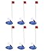 ESTCNK 6Pcs Ice Fishing Tip Up Winter Fishing Flags with Storage Bag Set for Efficient Ice Angling Ice Fishing Tip Up Flags
