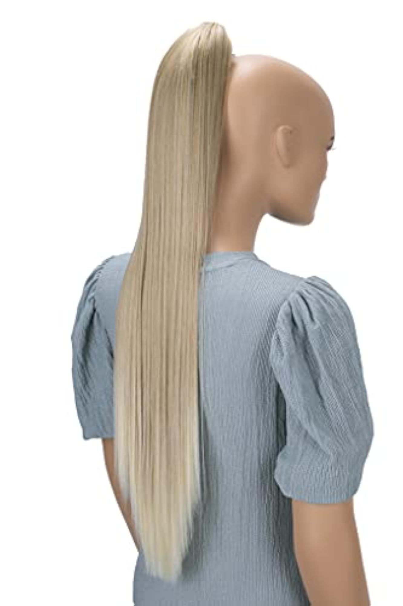 27" Lightblond Mix Ponytail Clip On Hair Extension
