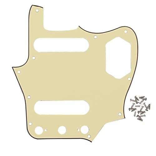 Golpeador para Guitarra Eléctrica New Cream 3Ply 10 Hole Guitar Pickguard Scratch Plate con tornillos...