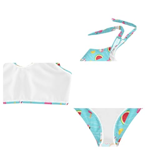 Image of Girls Tankini Swimsuit Bathing Suit Two Piece Bikini Summer Beach Swimwear with Adjustable Strap 3-12 Years