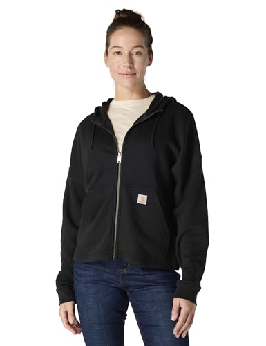 Carhartt Women's TENCEL™ Fiber Series Full-Zip Sweatshirt, Black, Large