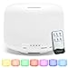 Aroma Diffuser,500ML Ultraschall Luftbefeuchter Duftöl Diffuser mit Fernbedienung,Ätherische Öle Raumduft Aromatherapie Diffusor