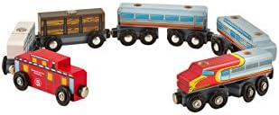 Melissa & Doug Wooden Train Cars Set image 4