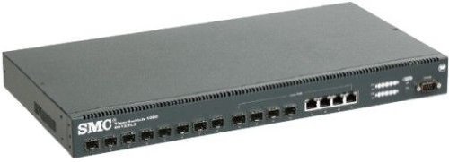 SMC Networks TigerSwitch 1000 SMC8612XL3 Switch Giga 4xRJ45 10/100/1000 + 12 x MiniGBIC 19 Inches