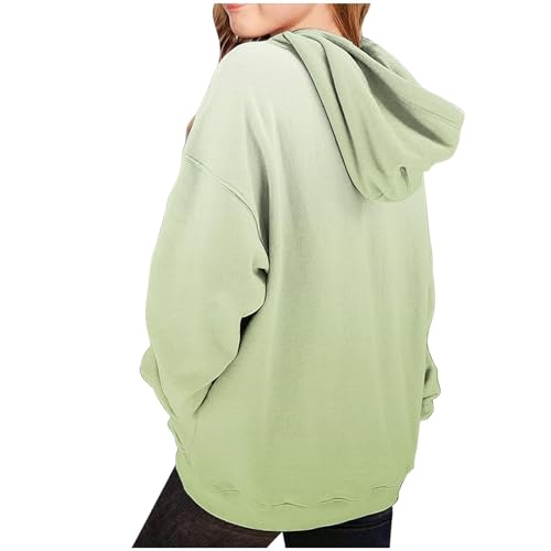 Cute Hoodies for Teen Girls Trendy Long Sleeve Hooded Sweatshirts Oversized Fleece Pullover Gradient Preppy Clothes2