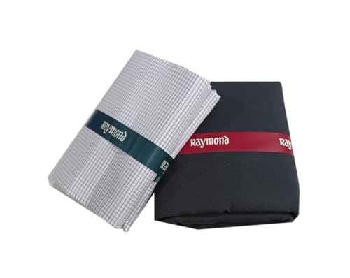 Image of Raymond Premium Unstitched Formal Shirt Fabric, Cotton Blend Stripes, 150 x 150 cm, Regular Fit, Professional Wear Collection