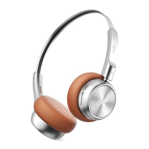 iKF R1 Wireless Retro Headphones | Bluetooth V 5.3 | 60 Hours Playtime | APP Custom Sound | Game Mode | Noise Isolation | Built-in Microphone | Throwback 80s 90s Design | Brown