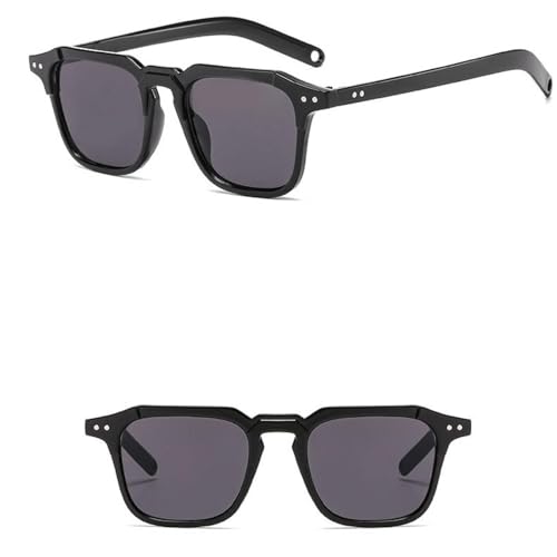 Trendy Rivets Sunglasses Men Fashion Sunglasses Women Retro Classic Clear Glasses Female Uv4003