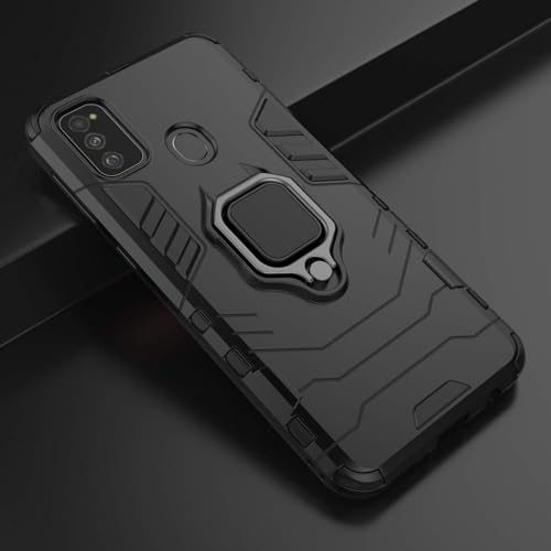 Image of FITSMART Robot Ring Case Cover for Samsung Galaxy M30s / SM-M307FN /DS /SM-M307F /DS - Black