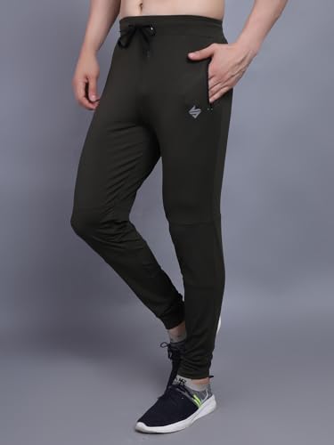 Image of John Ally Jogger Trackpant for Men with Two Zipper Pockets and Premium Fabric. Sweat Wicking, Stretchable for Gym, Yoga, Training, Sports, Running and Casual wear.