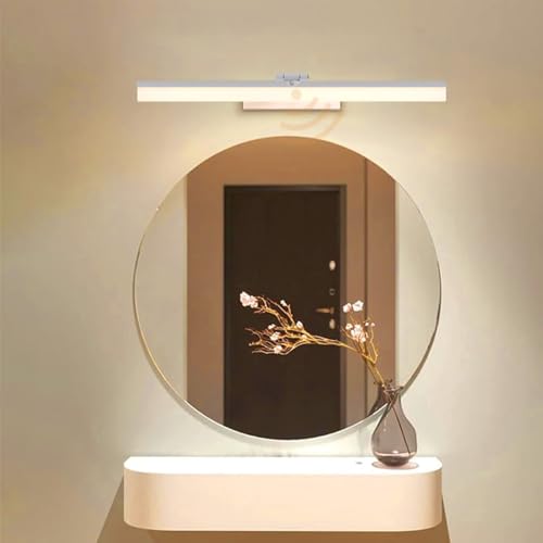 Lámpara de espejo de baño con sensor y rotación de 180°