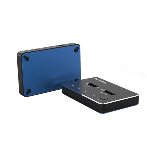 Caja externa USB 3.1 para disco M.2 SATA dual-bay SSD miniatura 1