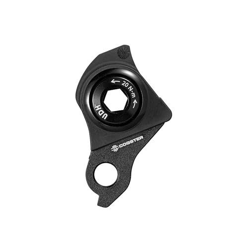 Cogster Universal Derailleur Hanger (UDH) Compatible with SRAM UDH Standard Made with Alloy AL6061 and Fiber Reinforced Thermoplastic (Black)