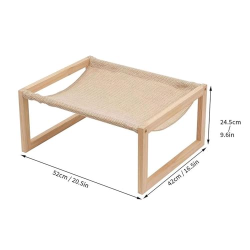 Lit surélevé pour chiens en bois avec méridienne détachable - 6