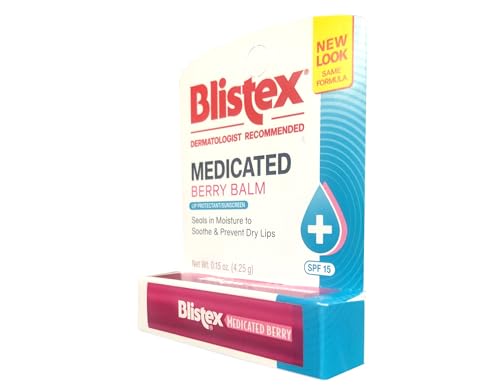 Blistex Medicated Lip Balm, SPF 15, Berry.15-Ounce Tubes (12 Pack)