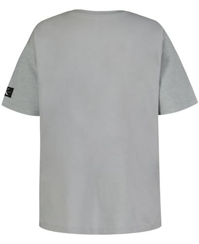 Calvin Klein Boys' Short Sleeve Graphic Crew Neck T-Shirt, Comfortable, Relaxed Fit, Tonal Block Quarry, 10-122