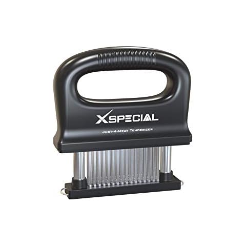 XSpecial Deluxe Meat Tenderizer Tool 48 Blade Stainless Steel, Kitchen Cooking Gadgets Tools with Ultra Sharp Needle That Makes Steak & Chicken Tender - No More Hammer, Meat Pounder Or Mallet Cover