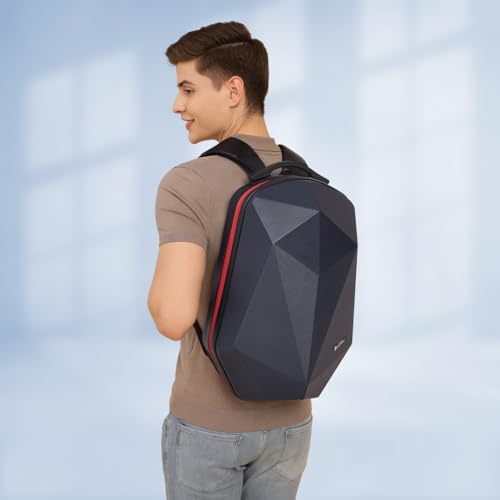 Image of SWISS MILITARY Hard Shell Backpack for Men Women, Alien Series ABS Hardshell, Travel Laptop Bag Fits Up to 15.6 Inch, Stylish Office College School Backpack, Durable & Lightweight