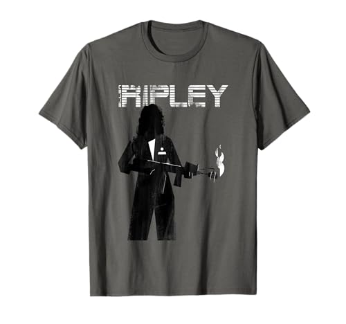 Aliens Iconic Strong Ellen Ripley Retro Silhouette Portrait T-Shirt