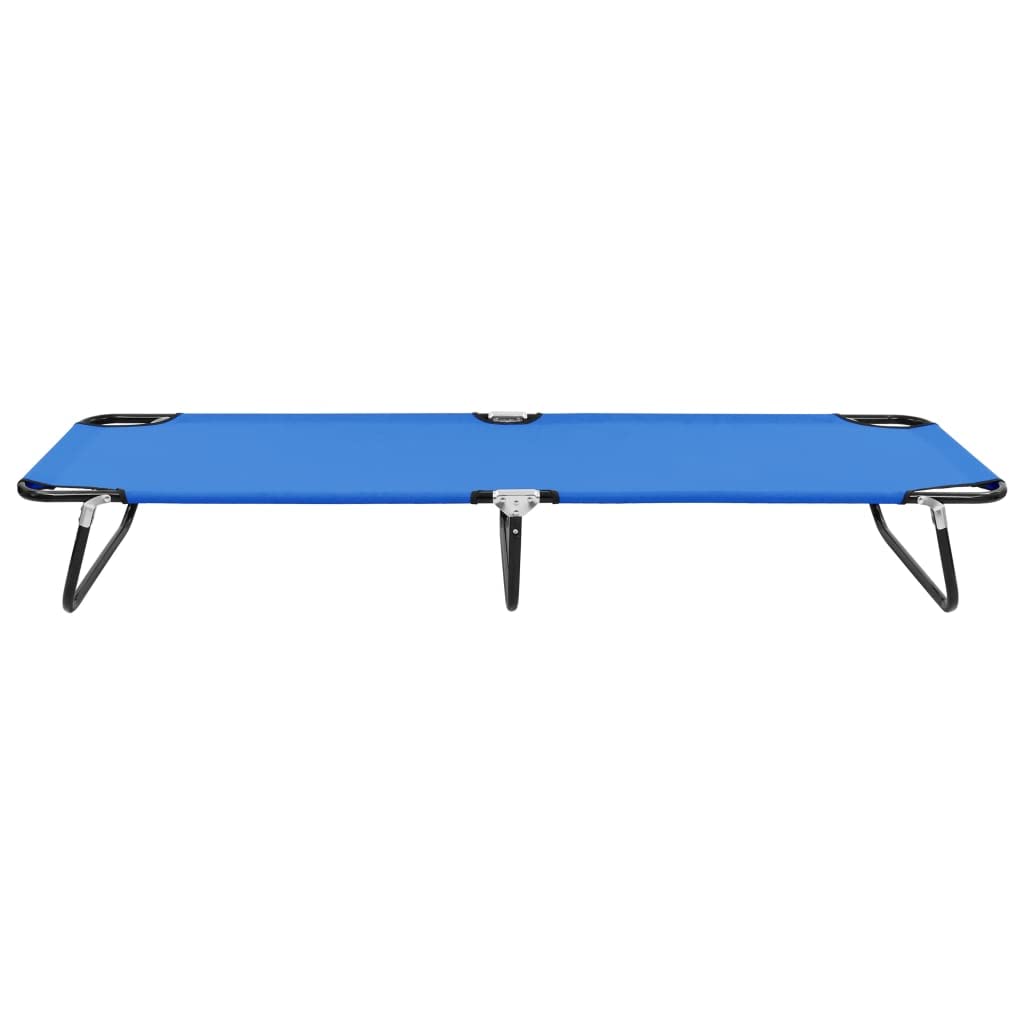 Faltbares Campingbett aus rostfreiem Stahlgestell mit 600D-Polyestergewebe und PE-Beschichtung, belastbar bis 120 kg, ideal für Erwachsene, Kinder und Camper, klappbar und leicht