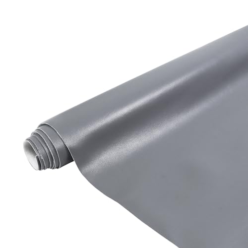 Premium 108"x54" Waterproof Synthetic Leather Fabric - Durable Marine Vinyl PU Faux Leather for Upholstery, Vehicles, Boats & More (Grey, 0.8mm Thickness) 6 Premium 108"x54" Waterproof Synthetic Leather Fabric - Durable Marine Vinyl PU Faux Leather for Upholstery, Vehicles, Boats & More (Grey, 0.8mm Thickness) - Image 5