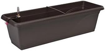 Plastkon autorriego Jardinera Smart Sistema Extra Line 60 cm, Color marrón