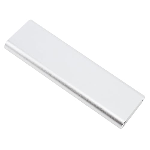 Dilwe Caja de Aleación de Aluminio M.2 NGFF SSD, Transmisión de Alta Velocidad, Almacenamiento en Disco Duro para Usuarios de Ordenadores, Portátiles y Teléfonos Móviles (con Cable Tipo A a Tipo C)