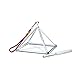 Joysense Crystal Singing Pyramid Clear Quartz 5 inch With Crystal Singing Bowl Striker