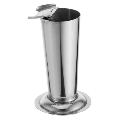 FOMIYES Pot de Rangement en Acier Inoxydable Petit Format Porte-Pinces à Épiler et Bocal de pour Instruments de Laboratoire Salon de Coiffure et Tatouage Étui Compact et Solide pour