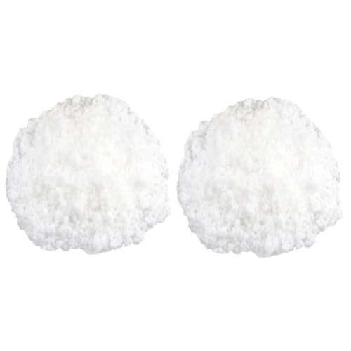 COOLHIYA 2pcs Artificial Snow for Christmas Decorations Fake Snow for Village and Themed Parties Lightweight Powder for Indoor and Outdoor Use