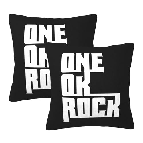 枕カバー ワンオクロック クッションカバー 2枚セット 座布団カバー まくらカバー おしゃれ 可愛い ソファ背当て 抱き枕 インテリア飾り オフィス 部屋飾り 四季通用 55X55cm