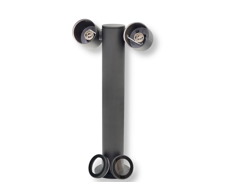 UNIVERSO 539PB-B440-G LAMPIONE 45CM DA GIARDINO CON DIFFUSORI ORIENTABILI PER ESTERNO IP44 CON ATTACCHI GU10