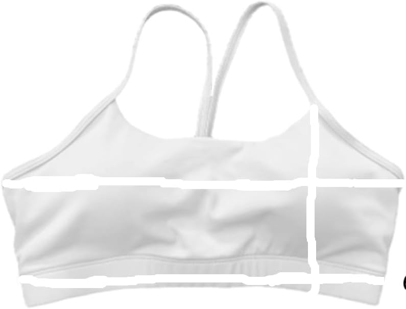 Sports Bras for Women, Workout Yoga Racerback Low Back Low Impact Gym Halter Tops, White Strappy Padded Spaghetti Strap Running Athletic Outdoor Supportive Backless Bralette Multipack Bras