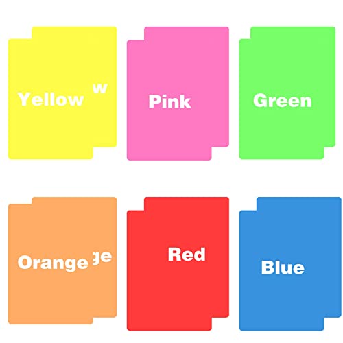 12 Pieces Colour Overlays For Dyslexia Reading Strips, Reading Tools For Dyslexia, Adhd And To Reduce Visual Stress (11.7 In X 8.3 In) #TOP1