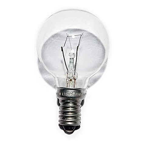 5X 25W Clear Golf Ball Bulb (SES Base) 240V Cover