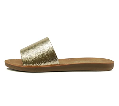 Image of Soda Shoes Efron-S Women Flip Flops Basic Plain Slippers Slip On Sandals Slides Casual Peep Toe Beach
