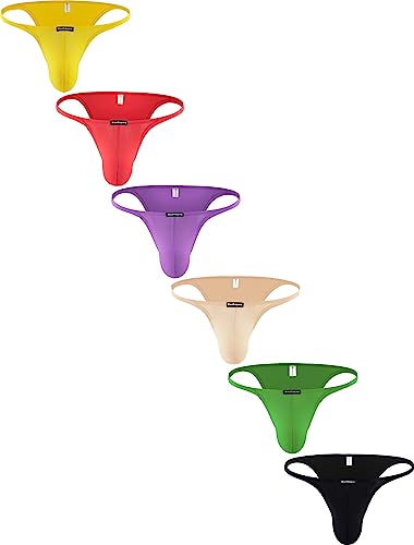 Men's Cheeky Bikini Panties Breathable Briefs Soft Stretch Underwear