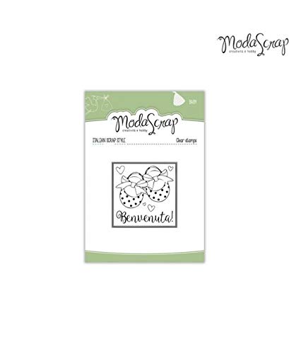 Moda Scrap Sello Clear Baby Bienvenida