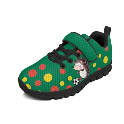 Children's Single Buckle Sneakers,Lightweight Fashion Tennis Shoes Anti-Skid Mesh Sneakers for Jogging Cycling